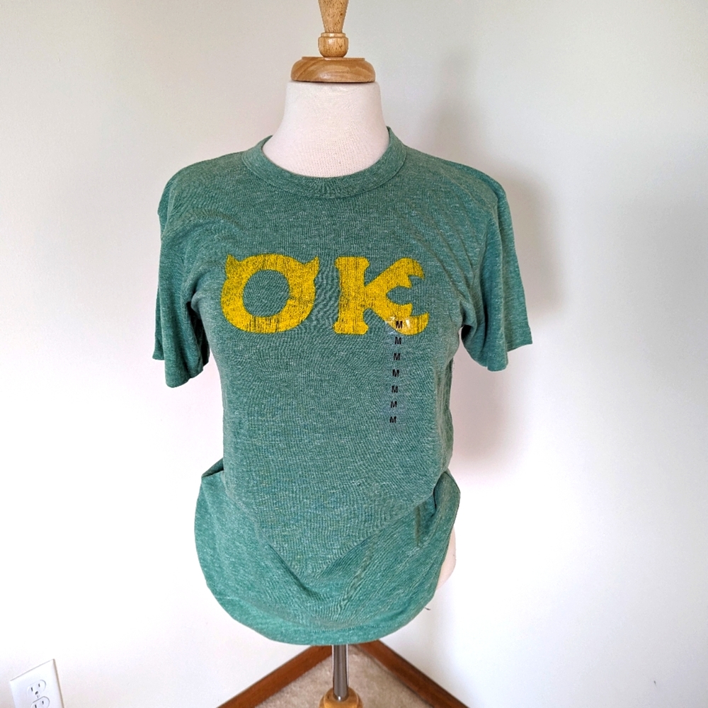 BNWT Pixar Studio Store Monsters U OK T shirt Size M